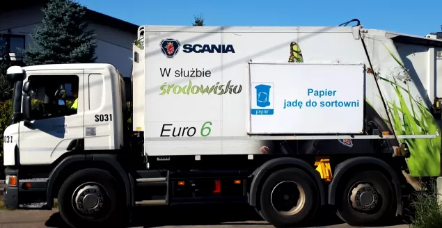 śmieciarka, śmieci, suez, odpady