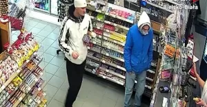 Wizerunek sprawców zarejestrowany przez kamery monitoringu
