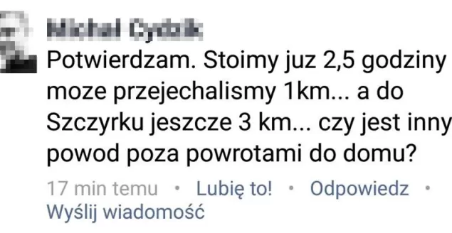Komentarz pod postem o korkach