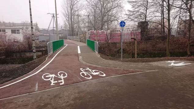 Bezpieczniej na kładce pomiędzy Wapienicką a Celtycką -14.12.2020 -