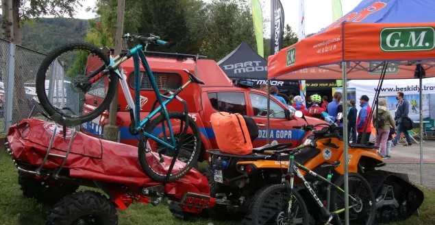 Bike Beskidy: Pokaz, szkolenia GOPR oraz prezent dla ratowników