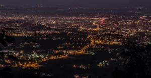 Bielsko-Biała nocą