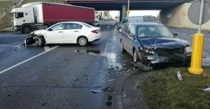 Zderzenie na al. Andersa - 5.01.2018