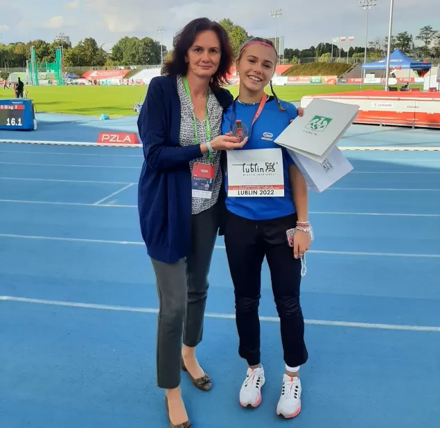 Wiktoria BISKUP - srebrna medalistka MPU16 na 100m - 24-25.09.22 Lublin