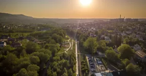 Bielsko skąpane w popołudniowym słońcu