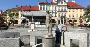 fontanna, rynek, neptun