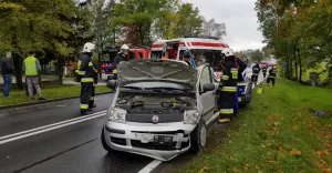 wypadek, krakowska, kozy