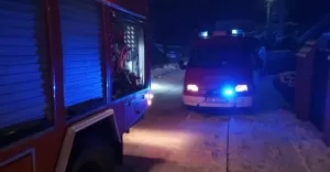 Interwencja straży pożarnej przy ul. Grzybowej - 27.12.2021