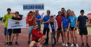 Reprezentacja Bielska-Białej na Ogólnopolskim Finale czwartków lekkoatletycznych w Łodzi