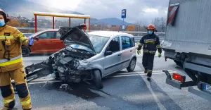 Kolizja na ul. Krakowskiej - 20.11.2020