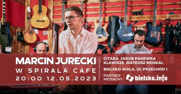 Marcin Jurecki w Spirala Cafe