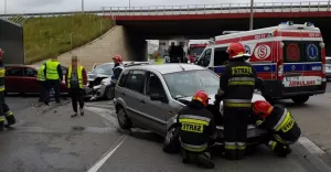 Zderzenie pojazdów na al. Andersa