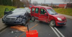 Wypadek przy Czerwonej - 23.12.2018