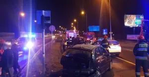 Wypadek na skrzyżowaniu Andersa z Michałowicza