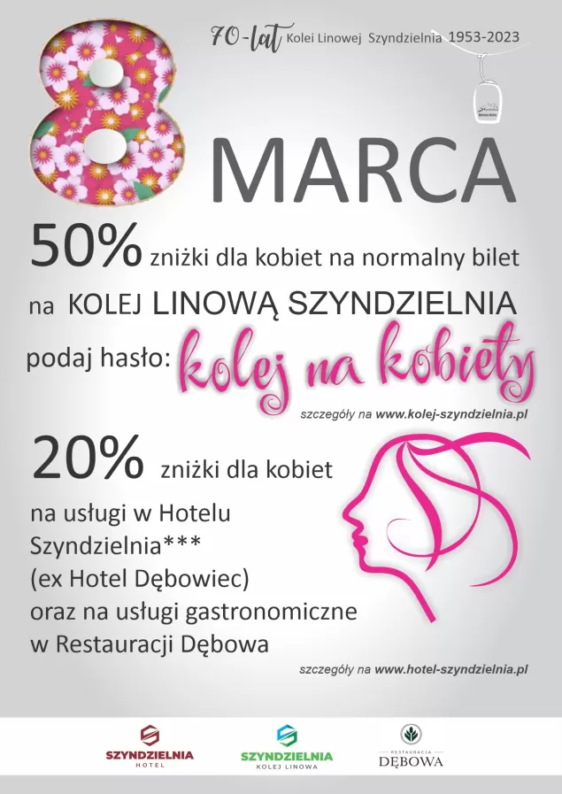 Kolej Linowa Szyndzielnia z niespodzianką dla Pań na Dzień Kobiet