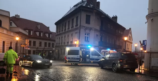 Potrącenie pieszej w centrum Bielska-Białej - 23.12.2020