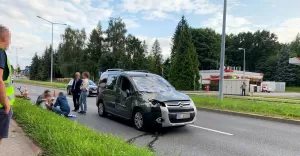 Potrącenie jelenia na ul. Bystrzańskiej - 19.08.2021