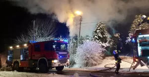 Pożar w Starym Bielsku - 4.02.2019