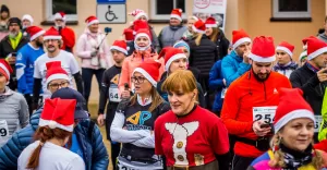 Bieg "Mikołaje - Aniołom" w Piasku - zaplecze biegu - 07.12.2019 r.
