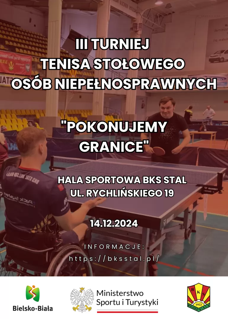 Turniej tenisa stołowego "Pokonujemy granice"