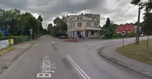 Skrzyżowanie ulic Bystrzańskiej i Olszówki