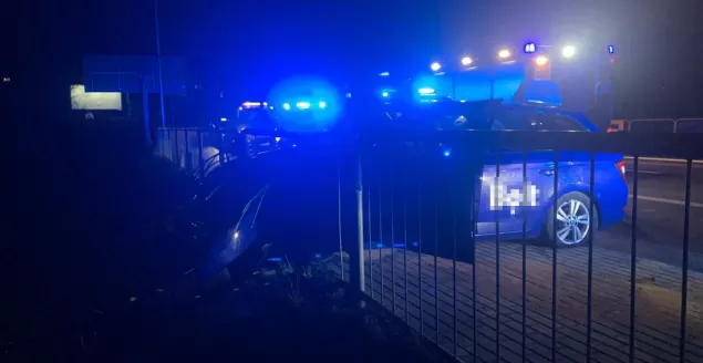 Pościg za taksówką zakończony kolizją - 13.03.2023