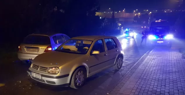 Czołowe zderzenie przy Hałcnowskiej - 15.11.2018