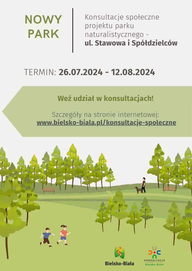 Konsultacje społeczne na temat nowego parku przy skrzyżowaniu ulic Spółdzielców i Stawowej