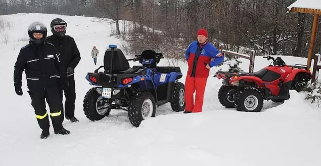 Policjanci na quadach