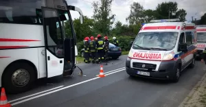 Wypadek w Wilkowicach na ul. Żywieckiej