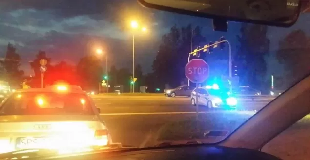 wypadek, policja, dk1
