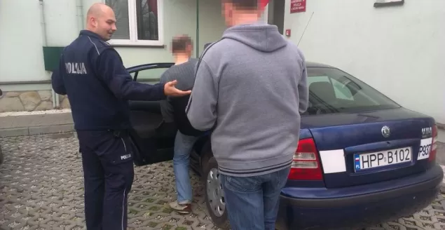 zatrzymany za kradzieże kół