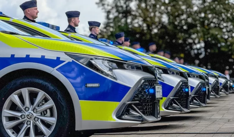 Bielska policja wzbogaciła się o 10 nowych radiowozów