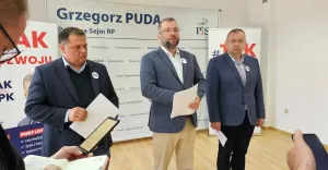 Konferencja w biurze poselskim posła Grzegorza Pudy