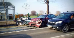 Kolizja w Kozach na Krakowskiej - 9.04.2018