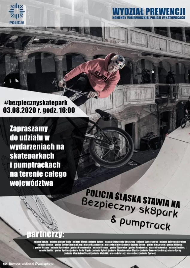 bezpieczny pumptruck i skatepark