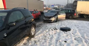 Poranna kolizja na Warszawskiej - 7.02.2018