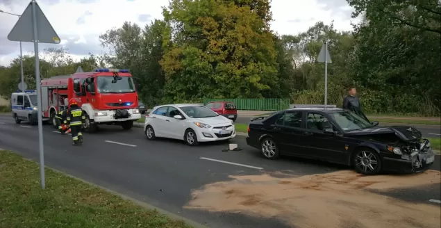 Zderzenie czterech samochodów na ul. Partyzantów -