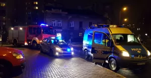 Potrącenie i kolizja na Kierowej - 21.12.2017