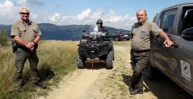 W Beskidach przeprowadzali akcję "Bezpieczny las"