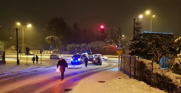 zima, droga, ślisko