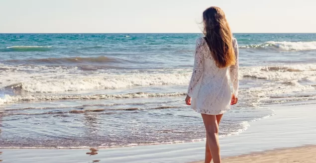 kobieta na plaży