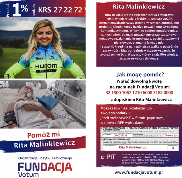 Siła sportowca - Rita otarła się o śmierć, dziś wraca do zdrowia