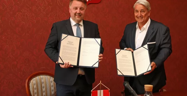 Delegacja z Wiednia w Bielsku-Białej