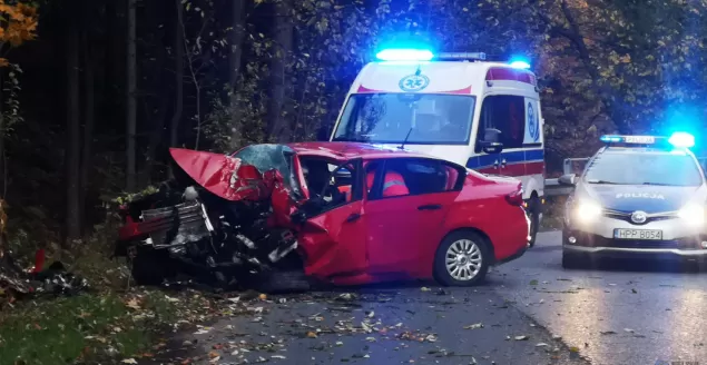 Śmiertelny wypadek w Porąbce - 22.10.2021