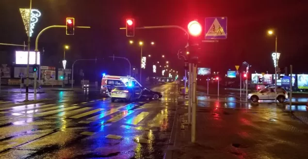 Kolizja przy ul. Partyzantów - 28.12.2018