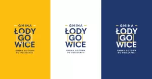 Logo gminy Łodygowice w wersji pionowej
