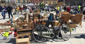 Jarmark, giełda, rynek, rower