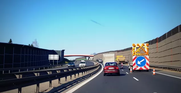 Miejsce zdarzenia na S-52 - 9.04.2018