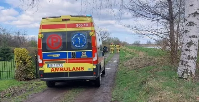 Interwencja służb ratunkowych przy ul. Krakowskiej w Bestwinie - 3.04.2023